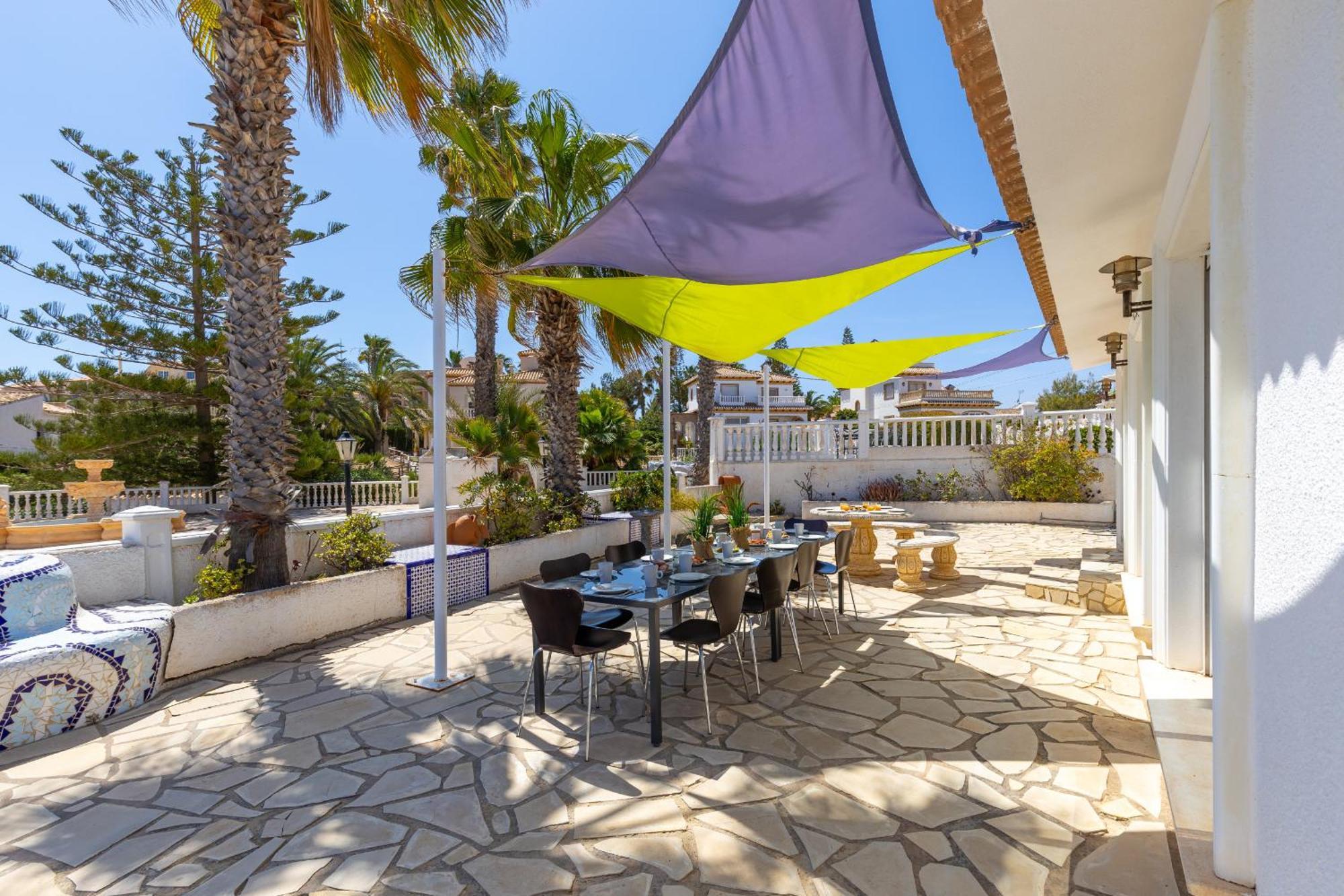 Fidalsa Grand Mediterranean Beachfront Villa Playa Flamenca Exterior photo